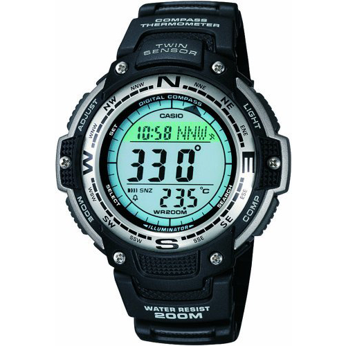 Casio Men's SGW100-1V Digital Rubber Quartz Watch
