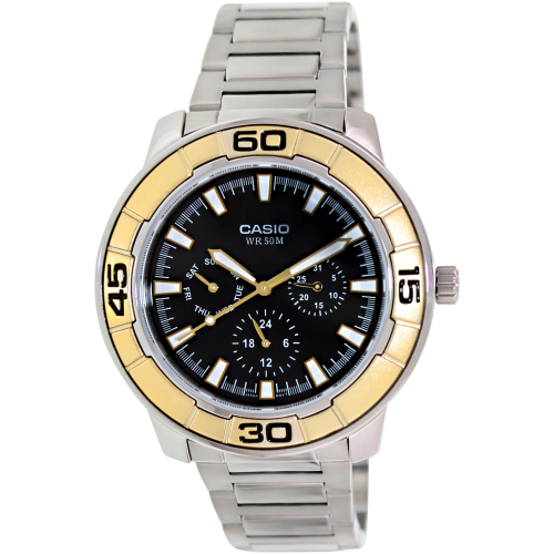 Casio Men's Core LTP1327D-9EV Silver Stainless-Steel Quartz Watch