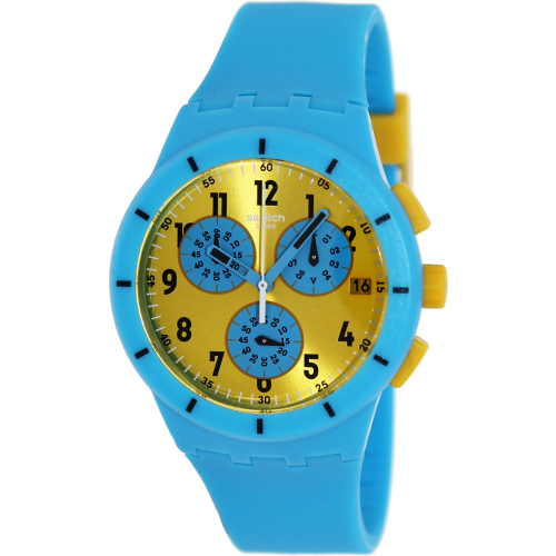 Swatch Men's Originals SUSS400 Blue Silicone Swiss Quartz Watch