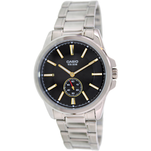 Casio Men's MTPE101D-1A1V Silver Stainless-Steel Quartz Watch