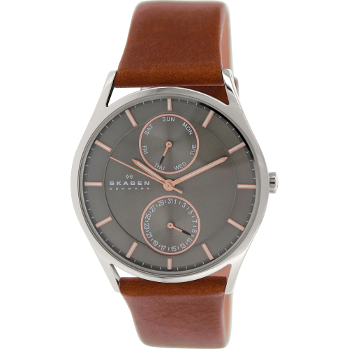 Skagen Men's Holst SKW6086 Brown Leather Quartz Watch