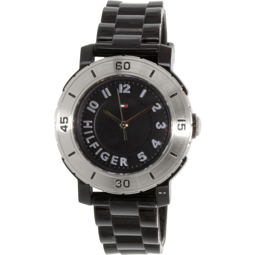 Tommy Hilfiger Men's 1781158 Black Rubber Analog Quartz Watch