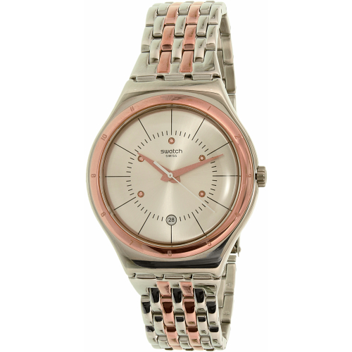 Swatch Men's Irony YWS404G Silver Stainless-Steel Swiss Quartz Watch