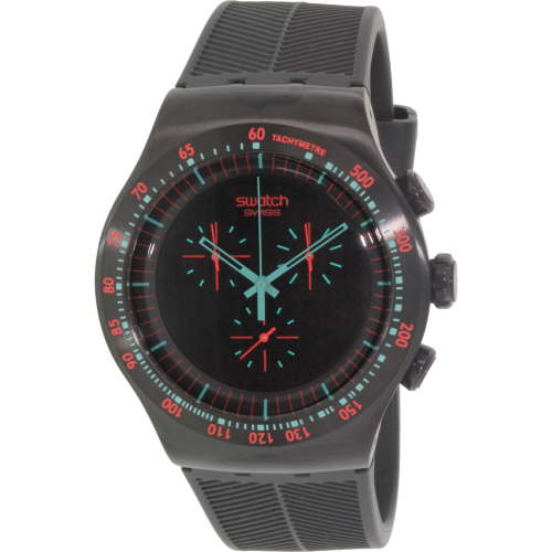 Swatch Men's Irony YOB105 Black Rubber Swiss Quartz Watch