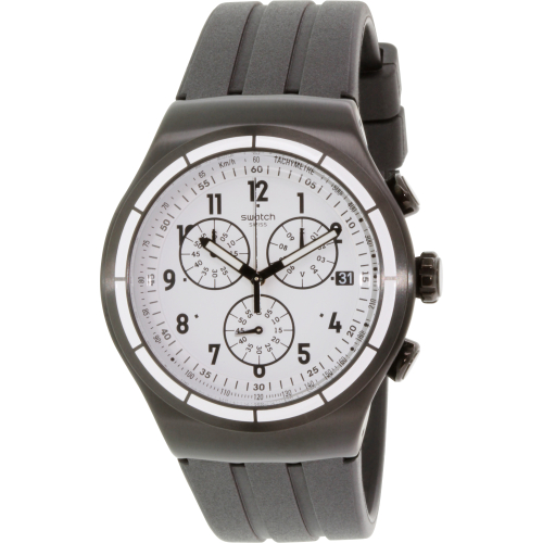 Swatch Men's Irony YOB403 Black Rubber Swiss Quartz Watch