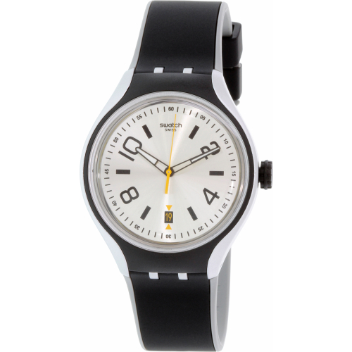 Swatch Men's Irony YES4010 Black Silicone Swiss Quartz Watch