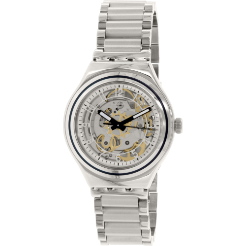 Swatch Men's Irony YAS112G Silver Stainless-Steel Automatic Watch