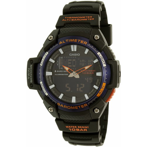 Casio Men's Sports SGW450H-2B Black Rubber Quartz Watch