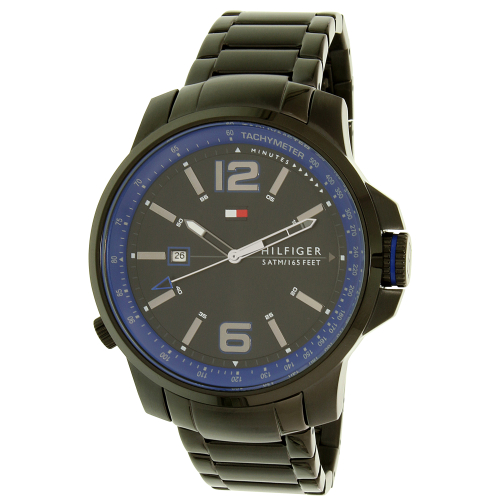 Tommy Hilfiger Men's Brandon 1791223 Black Stainless-Steel Quartz Watch