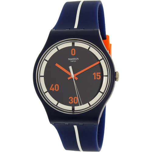 Swatch Men's New Gent SUOZ221 Blue Silicone Swiss Quartz Watch