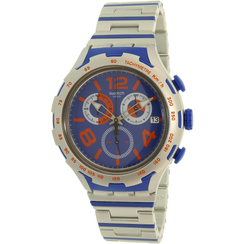 Swatch Men's Xlite YYS4011AG Blue Plastic Swiss Quartz Watch