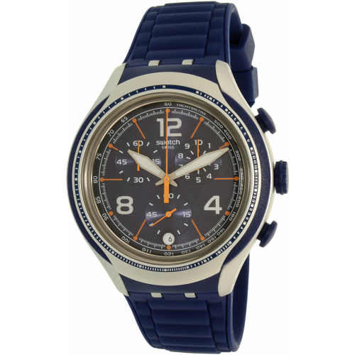 Swatch Men's Xlite YYS4015 Blue Silicone Swiss Quartz Watch
