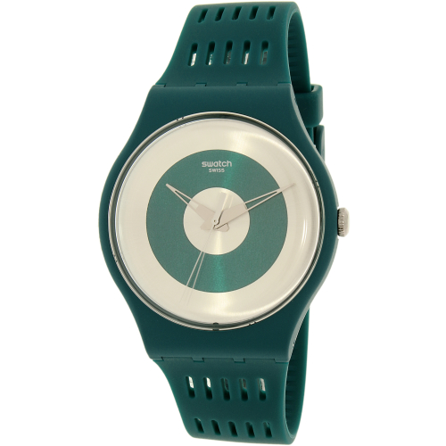 Swatch Men's New Gent SUON114 Green Silicone Swiss Quartz Watch