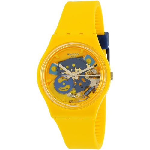 Swatch Men's Gent GJ136 Yellow Rubber Swiss Quartz Watch