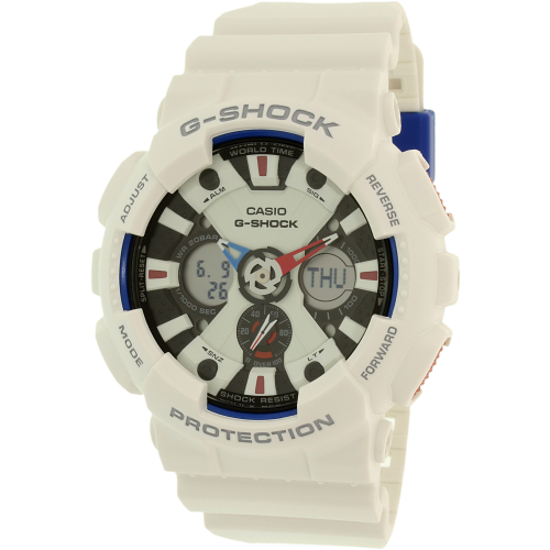 Casio Men's G-Shock GA120TR-7A White Rubber Quartz Watch