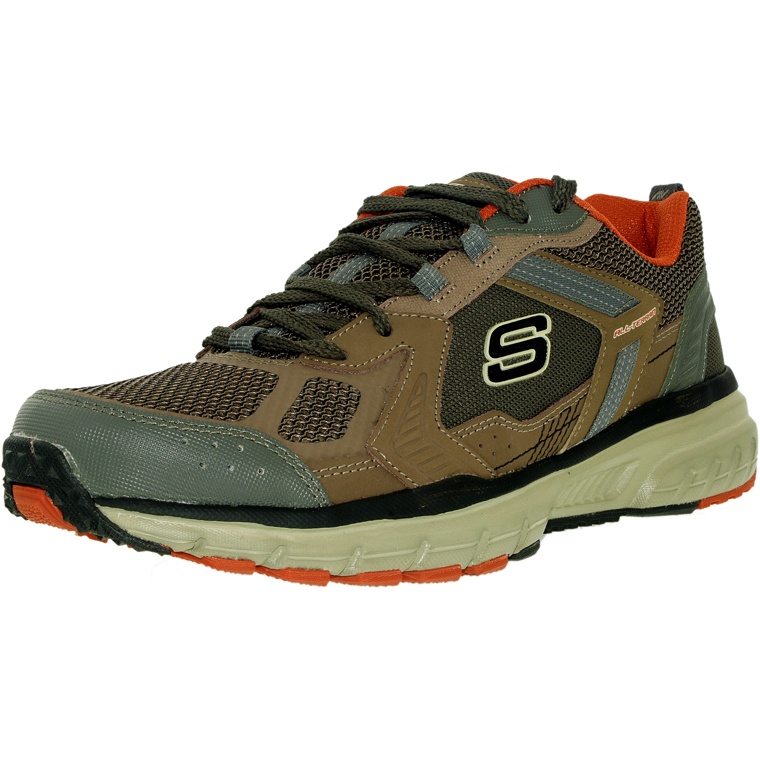 Color:Brown/Orange:Skechers Men's Geo Trek Pro Force Ankle-High Tennis Shoe