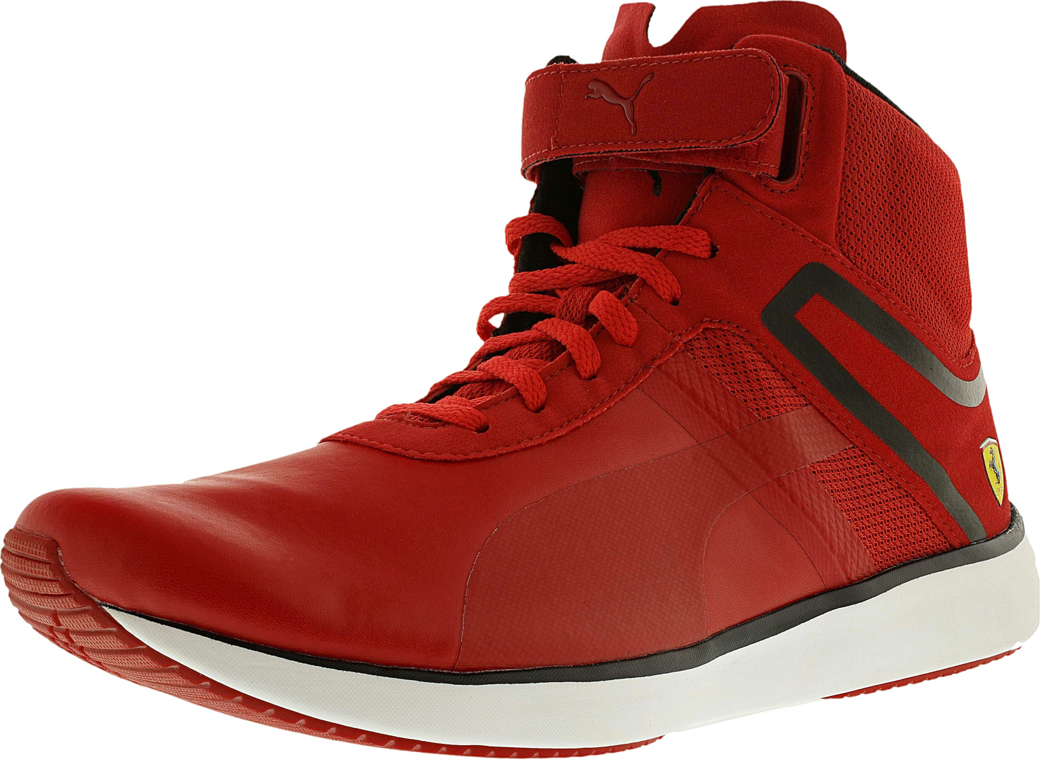 puma red high ankle shoes