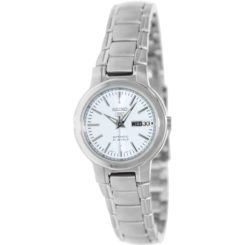 Seiko Women's 5 Automatic SYME39K Silver Stainless-Steel 