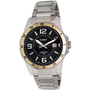 Casio Men's Core MTP1291D-1A3V Silver Stainless-Steel Quartz Watch