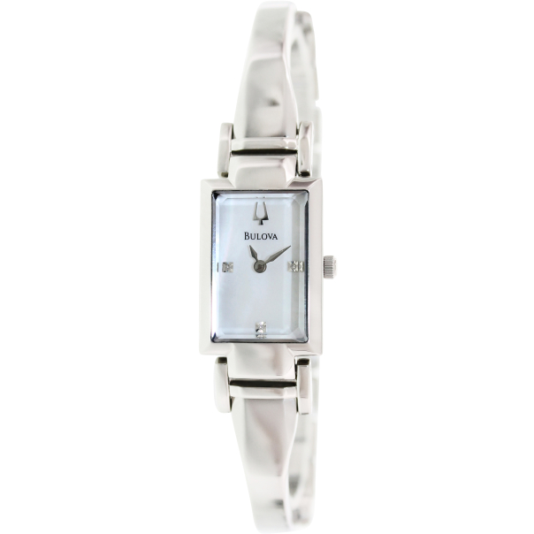 Bulova Women's Diamond 96P137 Silver Stainless-Steel Quartz Watch