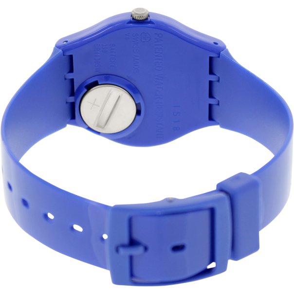 Swatch Mens Originals Gn238 Blue Plastic Swiss Quartz Watch