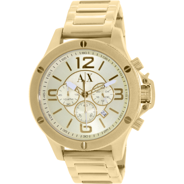 Armani Exchange Men's AX1504 Gold Stainless-Steel Quartz Watch