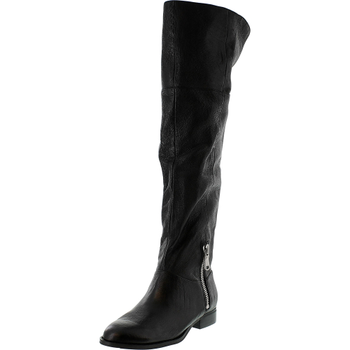 Chinese Laundry Women's Fawn Black Knee-High Leather Boot - 
