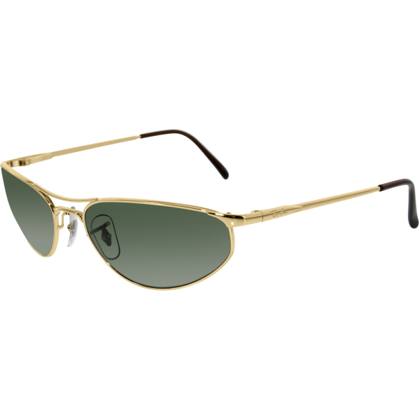 Ray-Ban Men's RB3131-001-56 Gold Oval Sunglasses