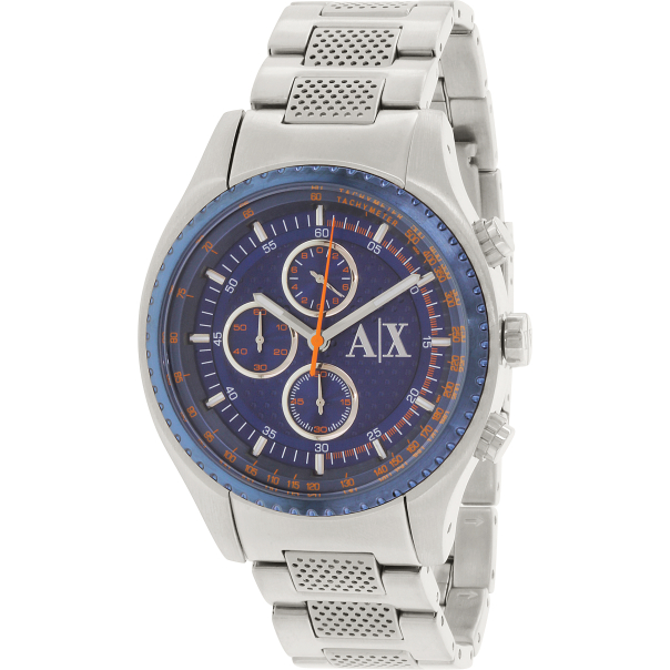 Armani Exchange Men's AX1607 Silver Stainless-Steel Quartz Watch