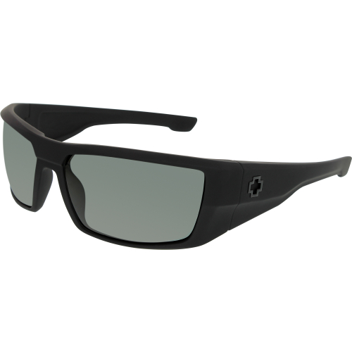 Spy Men's Polarized Dirk 672052973864 Black Wrap Sunglasses