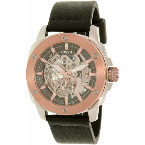 Fossil Men's ME3082 Rose Gold Leather Automatic Watch