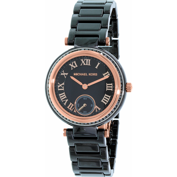 Michael Kors Women's Skylar MK6242 Black Ceramic Swiss Automatic Watch