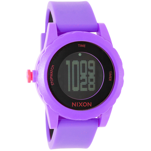 Nixon Women's Genie A326230 Purple Silicone Quartz Watch