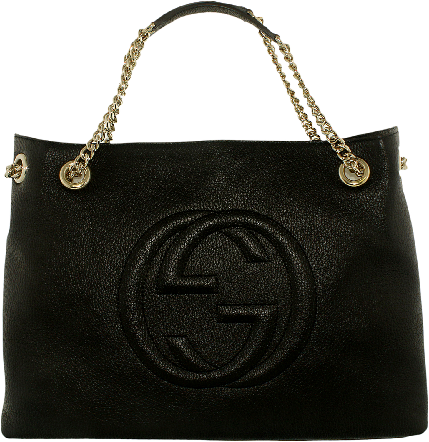 Gucci Women&#39;s Soho Leather Shoulder Bag Leather Top-Handle Tote | eBay