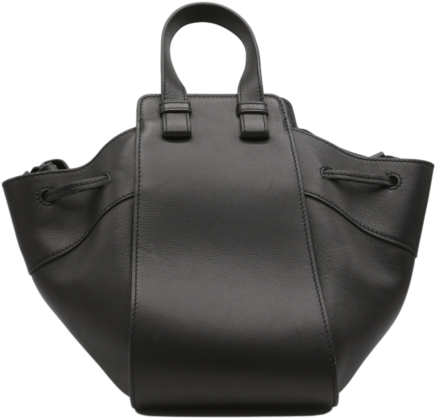 Loewe Hammock Mini Leather Shoulder Bag in Black