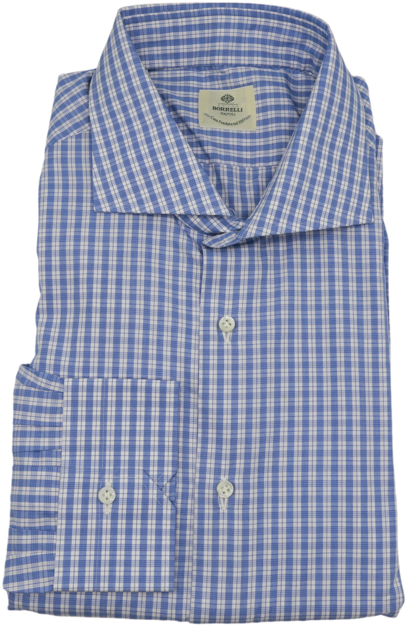 Borrelli Men's Plaid Dress Shirt | eBay