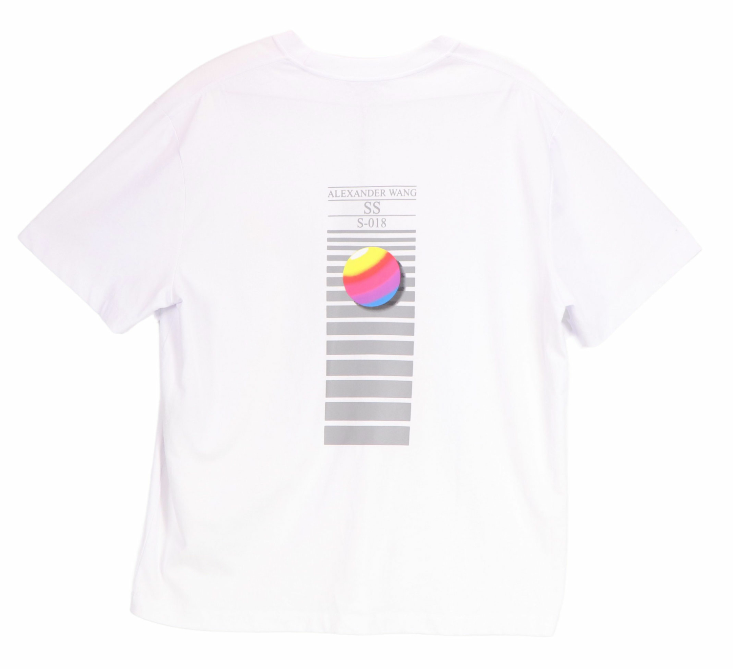 Alexander Wang Men's Short Sleeve Cotton T Shirt with Logo Graphic T-Shirt  | eBay