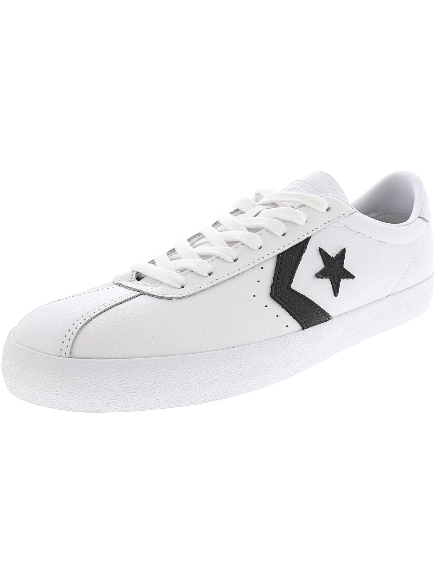 Converse Mens Breakpoint Leather Low Top Lace up Optical White Size 4.5 ...